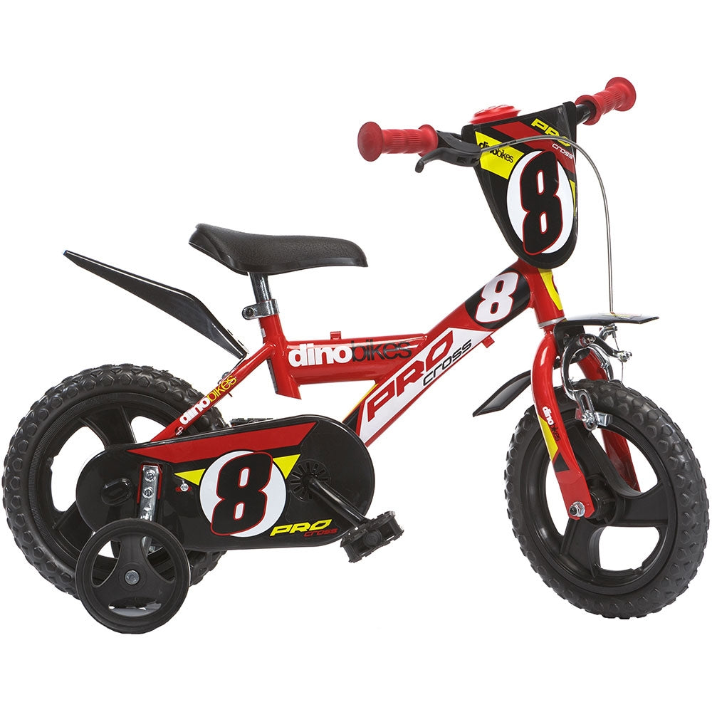 Bicicleta copii Dino Bikes 12' Pro-cross rosu - gogobaby.ro