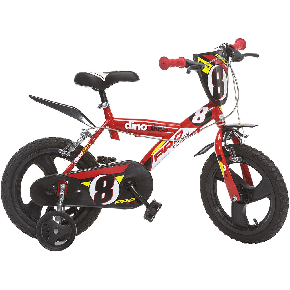 Bicicleta copii Dino Bikes 14' Pro-cross rosu - gogobaby.ro