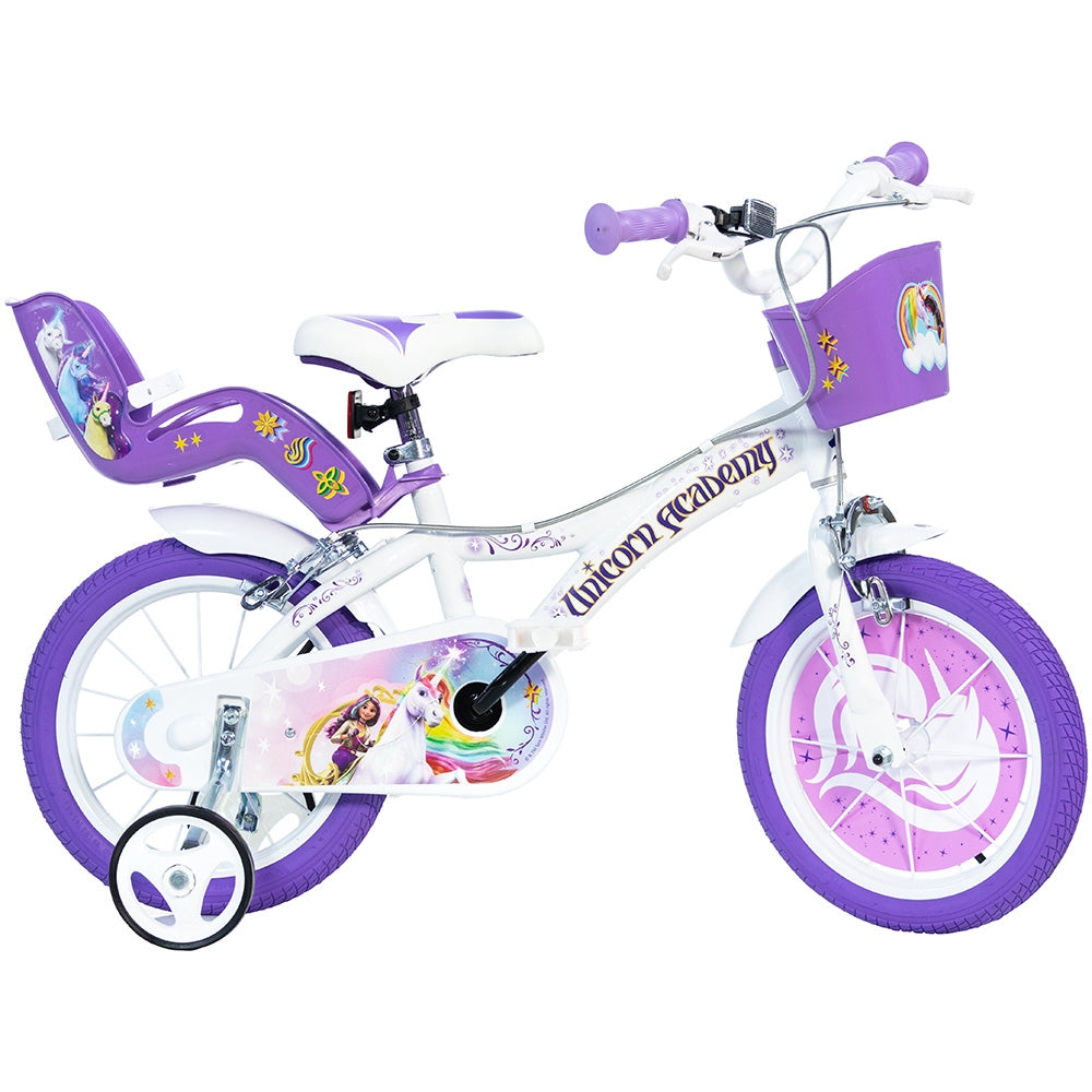 Bicicleta copii Dino Bikes 14' Unicorn Academy - gogobaby.ro