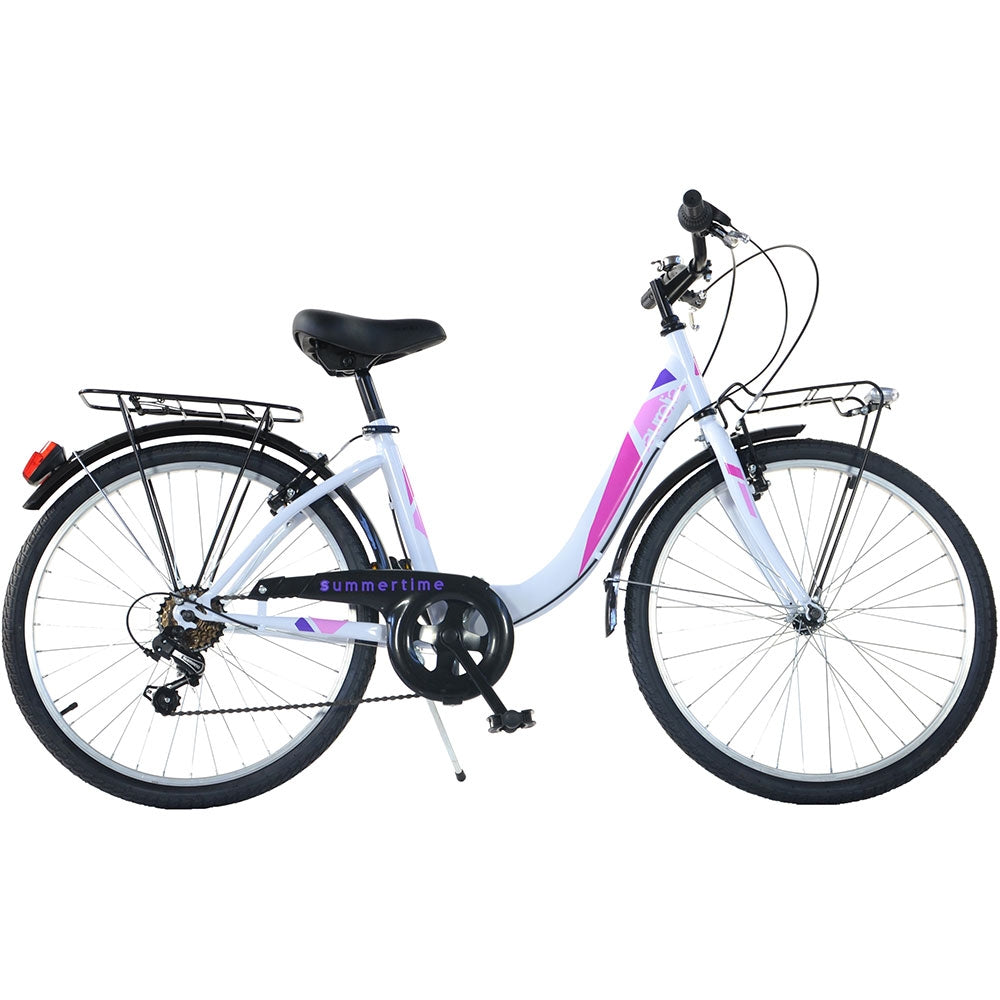 Bicicleta Dino Bikes 26' City Summertime alb - gogobaby.ro