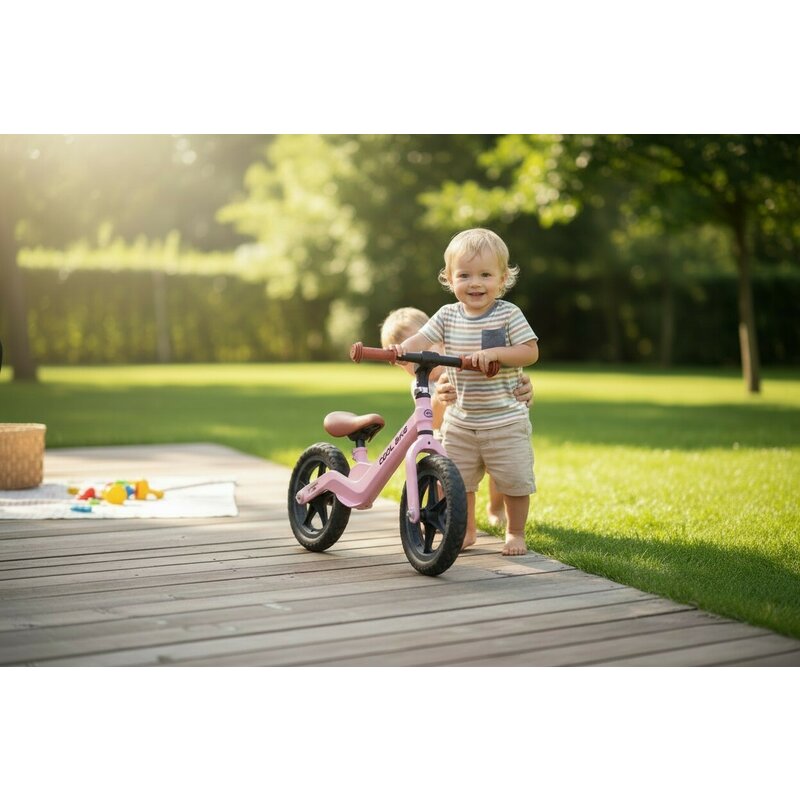 Bicicleta fara pedale, Free2Move, Cool Bike, Cu ghidon si sa reglabile, Roti din EVA, Pana in 30 Kg, Roti 12 inch, 24 luni+, Black