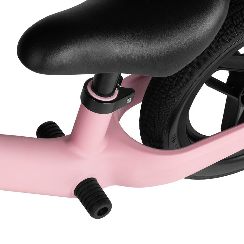 Bicicleta fara pedale, Lionelo, Toni, Cu ghidon si sa reglabile, Ultra usoara, 2.8 Kg, 18 luni+, Sustine 30 kg, Conform cu standardul EN71-1/2/3, Certificata TUV SUD, Roz