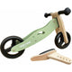 Bicicleta/tricicleta fara pedale, Free2Move, Din lemn, 2 in 1, Functie de bicicleta echilibru, Scaun reglabil, Roti ajustabile, Manere antiderapante, Varsta 1-3 ani, Conform cu standardele europene EN71-1;2018, EN71-2:2020, EN71-3:2021, Mint