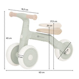 Bicicleta/tricicleta, Petite&Mars, 3 in 1, Multifunctionala, Cu/fara pedale, Ghidon directionabil, Sa reglabila pe inaltime, 2.3 kg, Pana la 25 kg, 12-36 luni, Roz