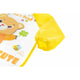 Baveta impermeabila, Bocioland, Cu maneci lungi, Dimensiune 40x35 cm, Strawberry