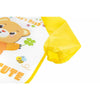 Baveta impermeabila, Bocioland, Cu maneci lungi, Dimensiune 40x35 cm, Strawberry