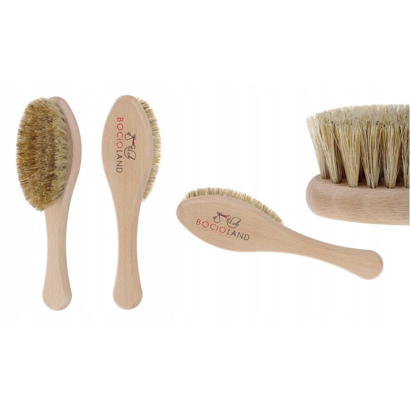 Perie de par, Bocioland, Din par natural, Maro - gogobaby.ro