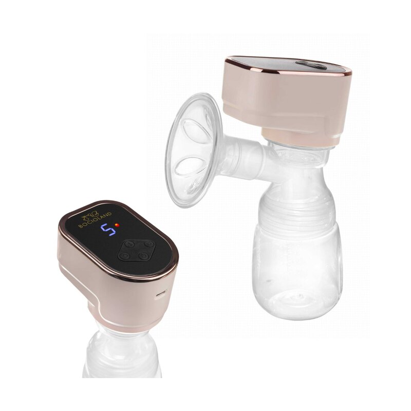 Aparat electric pentru alaptare, Bocioland, Clara, Cu multiple functii, Cu biberon si o suzeta, Pink - gogobaby.ro