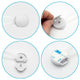 Set 2 sisteme de siguranta, Bocioland, Multifunctionale, Flexibile, Pentru sertare, Dulapuri, Frigider, Alb