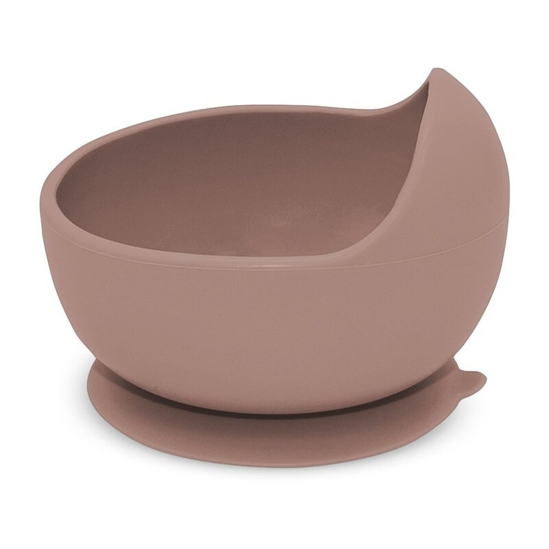 Bol, Petite&Mars, Take&Match, Din silicon, Cu ventuza, Fara BPA, Adecvat pentru masina de spalat vase si microunde, Nu absoarbe mirosuri, 6 luni+, 360 ml, Velvet Latte, Maro pudrat