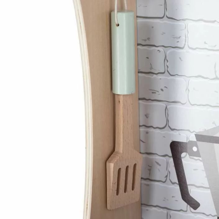 Bucatarie copii lemn, Free2Play, Mini Chef, Cu efecte de sunet si lumina, Cu accesorii, 70 x 30 x 104 cm, Conform cu standardele europene EN71-1;2018, EN71-2:2020, EN71-3:2021 - gogobaby.ro