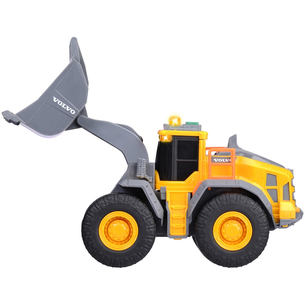 Buldozer Dickie Toys Volvo Wheel Loader 23 cm cu lumini si sunete - gogobaby.ro