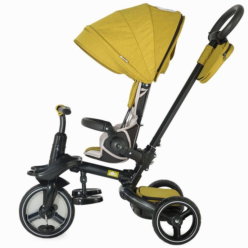 Tricicleta multifunctionala COCCOLLE Alto mustar - gogobaby.ro