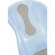 Cadita, FreeON, Cu doua parti antiderapante, Cu dop, Conform cu standardul european de securitate EN 17072:2018, 81x41x24 cm, Blue