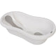 Cadita, FreeON, Cu doua parti antiderapante, Cu dop, Conform cu standardul european de securitate EN 17072:2018, 81x41x24 cm, White