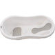 Cadita, FreeON, Cu doua parti antiderapante, Cu dop, Conform cu standardul european de securitate EN 17072:2018, 81x41x24 cm, White