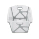 Cadita de baie cu pliere ultra-compacta, Jane, Oasis, Cu doua manere, 68 x 42 x 26 cm, Conform cu standardul european de siguranta EN 17072:2018, Botanic