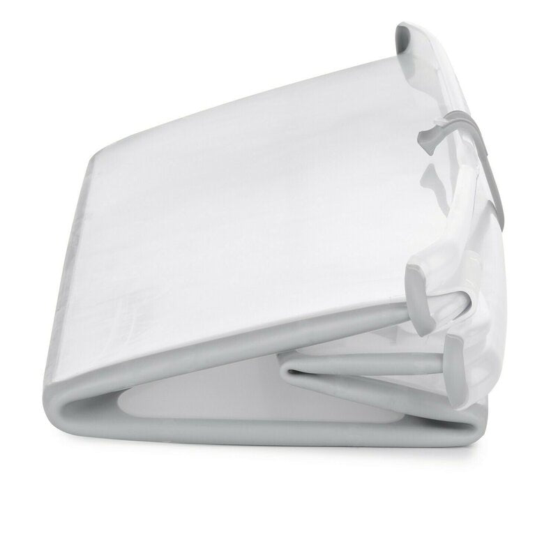 Cadita de baie cu pliere ultra-compacta, Jane, Oasis, Cu doua manere, 68 x 42 x 26 cm, Conform cu standardul european de siguranta EN 17072:2018, Pale