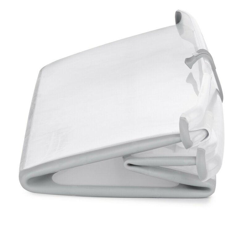 Cadita de baie cu pliere ultra-compacta, Jane, Oasis, Cu doua manere, 68 x 42 x 26 cm, Conform cu standardul european de siguranta EN 17072:2018, White - gogobaby.ro