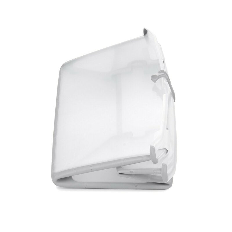 Cadita de baie cu pliere ultra-compacta, Jane, Oasis, Cu doua manere, 68 x 42 x 26 cm, Conform cu standardul european de siguranta EN 17072:2018, White - gogobaby.ro