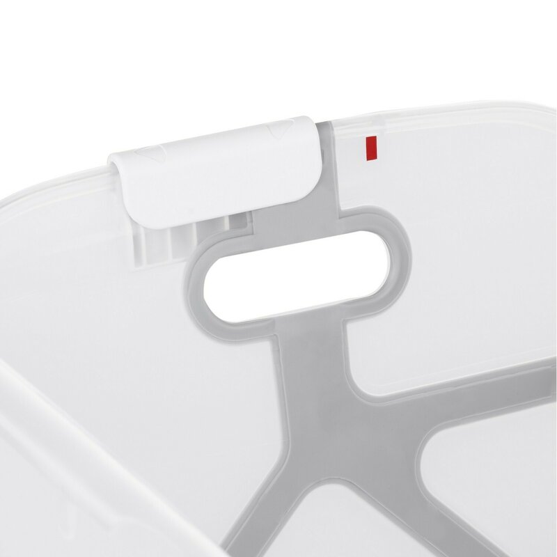 Cadita de baie cu pliere ultra-compacta, Jane, Oasis, Cu doua manere, 68 x 42 x 26 cm, Conform cu standardul european de siguranta EN 17072:2018, White - gogobaby.ro