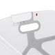 Cadita de baie cu pliere ultra-compacta, Jane, Oasis, Cu doua manere, 68 x 42 x 26 cm, Conform cu standardul european de siguranta EN 17072:2018, White