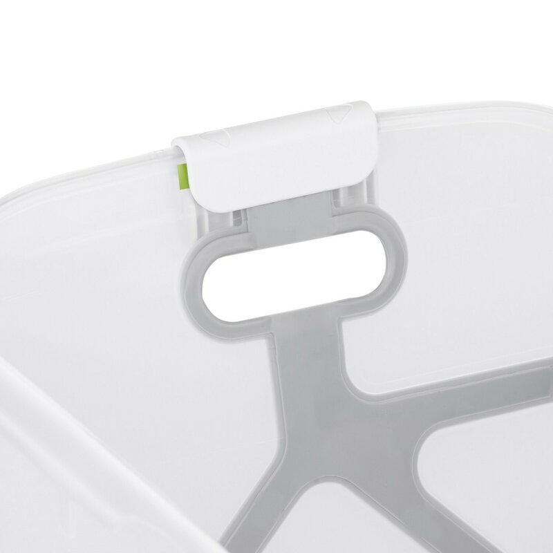 Cadita de baie cu pliere ultra-compacta, Jane, Oasis, Cu doua manere, 68 x 42 x 26 cm, Conform cu standardul european de siguranta EN 17072:2018, White - gogobaby.ro