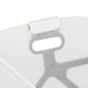 Cadita de baie cu pliere ultra-compacta, Jane, Oasis, Cu doua manere, 68 x 42 x 26 cm, Conform cu standardul european de siguranta EN 17072:2018, White