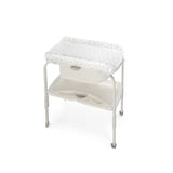 Cadita de baie cu suport, Jane, Flip, Cu 2 pozitii anatomice, Cu masuta de infasat, Cu tavita si compartimente pentru accesorii, Conform cu standardele europene EN 17072:2018EN 12221:2008+A1:2013, Mist