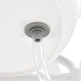 Cadita de baie pliabila, Qmini, Foldy Pro Care, Cu suport metalic si masuta de infasat, Cu termometru electronic, Cu dop si furtun pentru scurgere, Antiderapanta, 80×49 cm, Alb/Gri