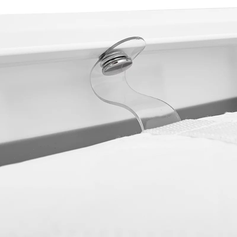Cadita de baie pliabila, Qmini, Foldy Pro Care, Cu suport metalic si masuta de infasat, Cu termometru electronic, Cu dop si furtun pentru scurgere, Antiderapanta, 80×49 cm, Alb/Gri