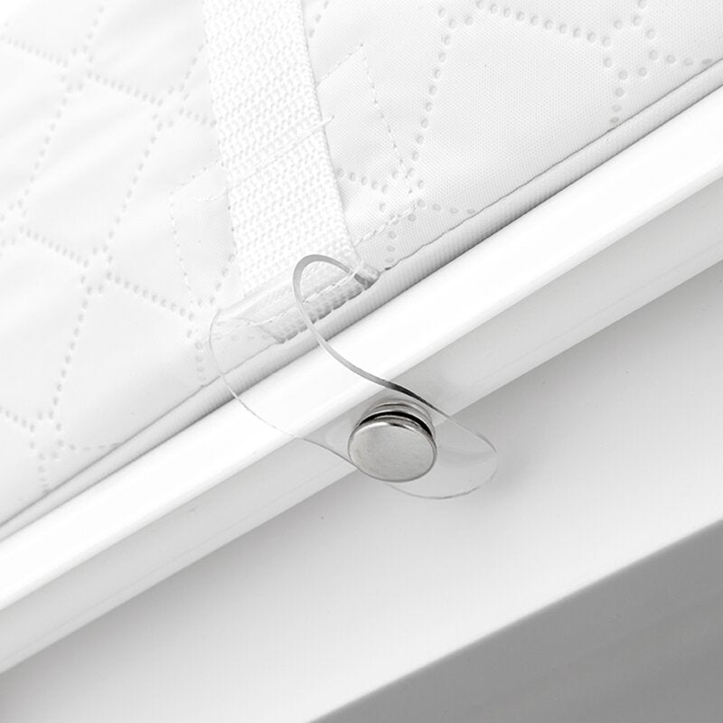 Cadita de baie pliabila, Qmini, Foldy Pro Care, Cu suport metalic si masuta de infasat, Cu termometru electronic, Cu dop si furtun pentru scurgere, Antiderapanta, 80×49 cm, Alb/Gri