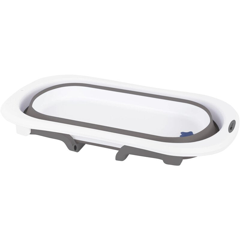 Cadita pliabila, FreeON, Cu dop cu indicator de temperatura, Conform cu standardul european de securitate EN 17072:2018, 78x49x21 cm, Grey - gogobaby.ro