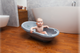 ZOPA - Cadita bebe Moon cu scurgere si sistem anti-alunecare, 84 cm