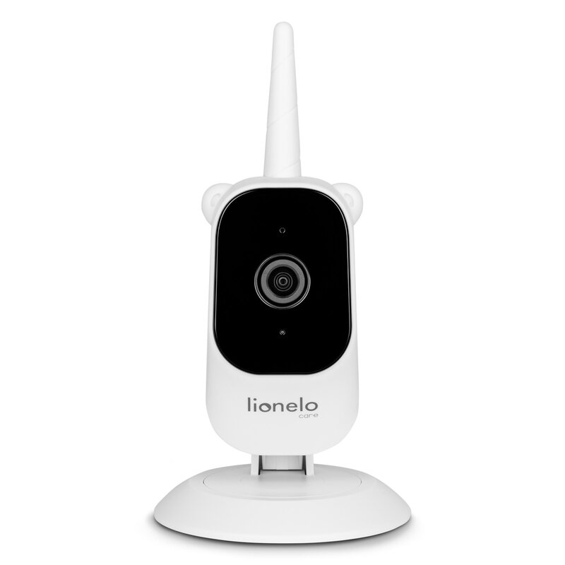 Camera aditionala, Lionelo, Babyline 3.2, Full HD, Zoom digital 3x, Cu mod de noapte, Stocare micro SD de pana la 128 GB, Cablu de 2,6 m, Alb - gogobaby.ro