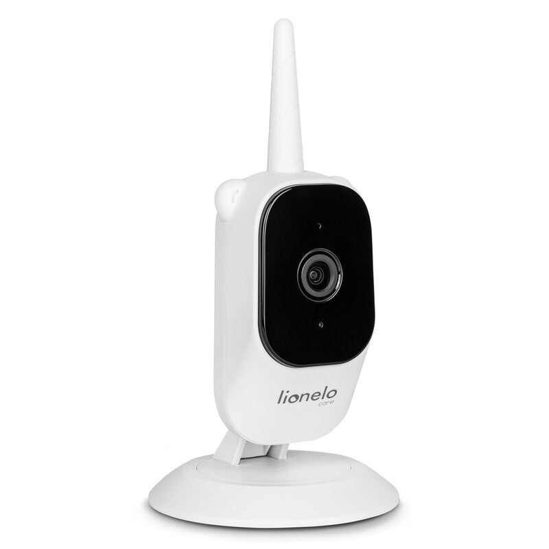 Camera aditionala, Lionelo, Babyline 3.2, Full HD, Zoom digital 3x, Cu mod de noapte, Stocare micro SD de pana la 128 GB, Cablu de 2,6 m, Alb