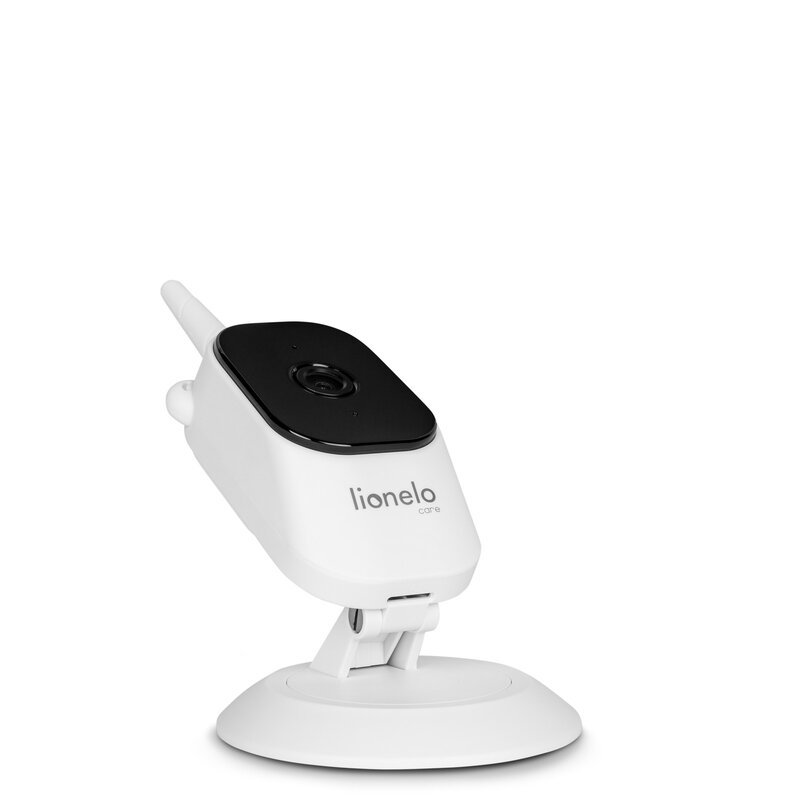 Camera aditionala, Lionelo, Babyline 3.2, Full HD, Zoom digital 3x, Cu mod de noapte, Stocare micro SD de pana la 128 GB, Cablu de 2,6 m, Alb