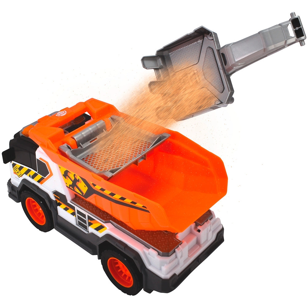 Camion de constructie Dickie Toys Dump Truck 30 cm cu lumini si sunete - gogobaby.ro