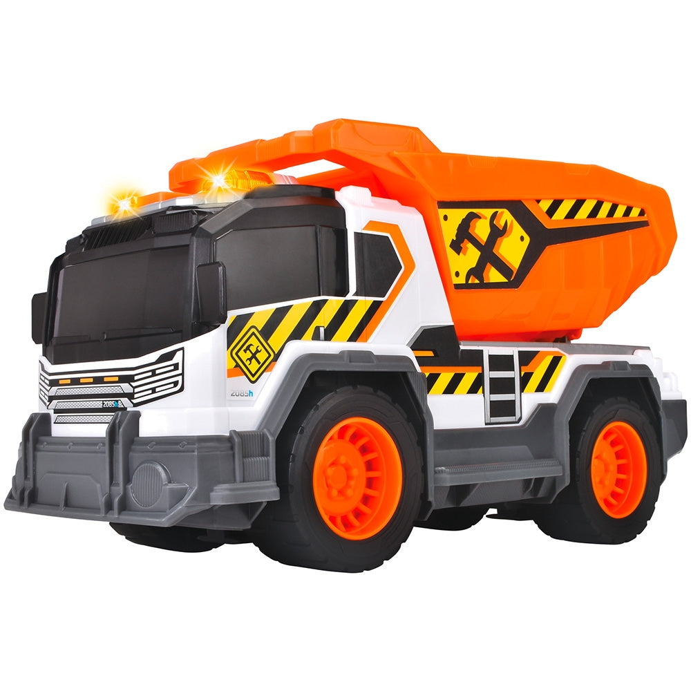 Camion de constructie Dickie Toys Dump Truck 30 cm cu lumini si sunete - gogobaby.ro