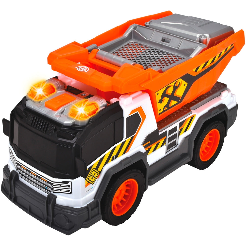 Camion de constructie Dickie Toys Dump Truck 30 cm cu lumini si sunete - gogobaby.ro