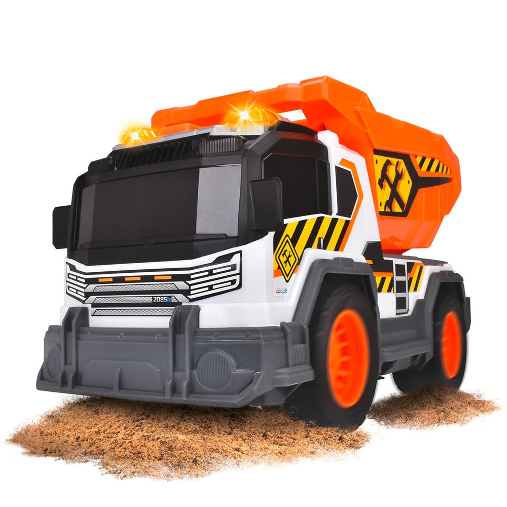 Camion de constructie Dickie Toys Dump Truck 30 cm cu lumini si sunete - gogobaby.ro