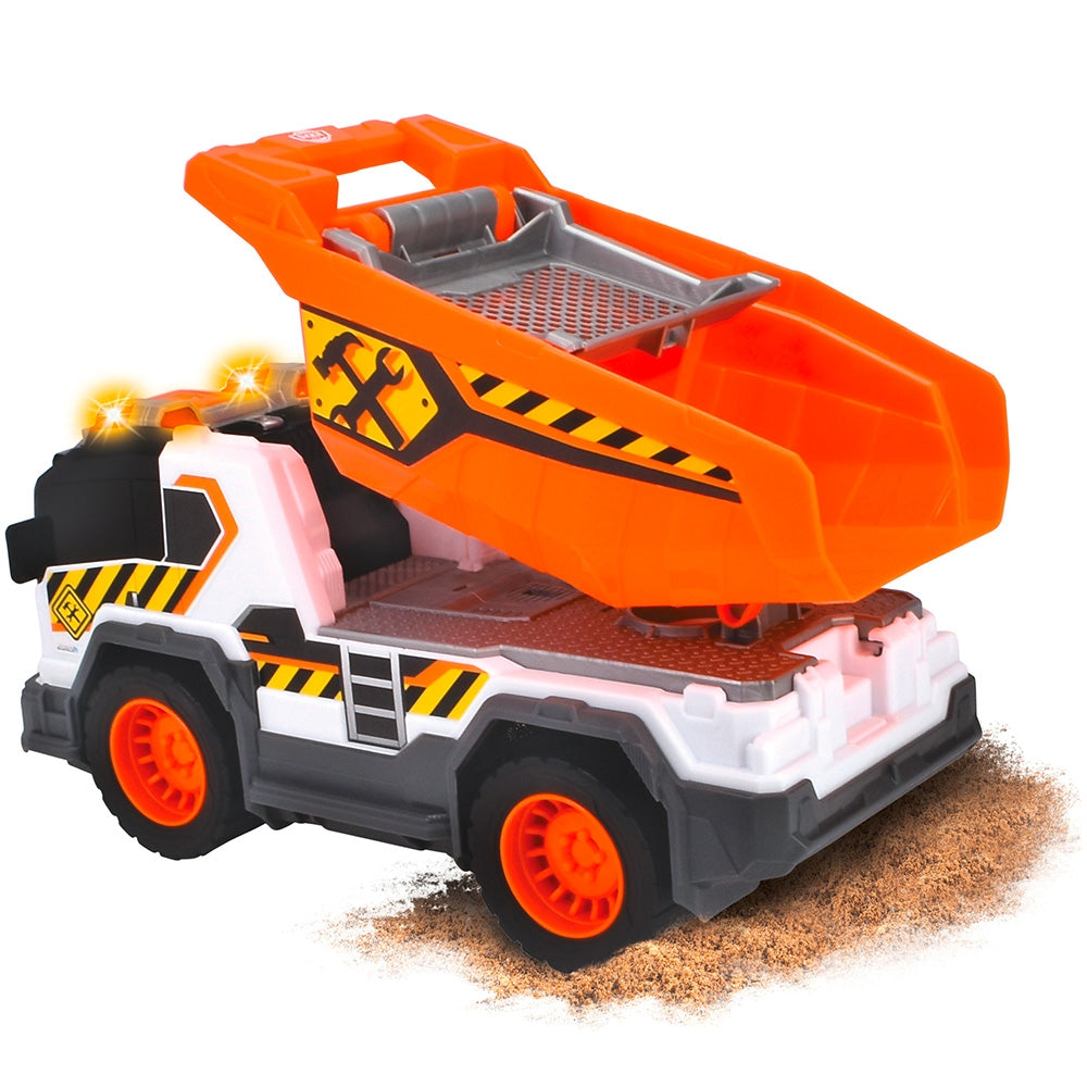 Camion de constructie Dickie Toys Dump Truck 30 cm cu lumini si sunete - gogobaby.ro