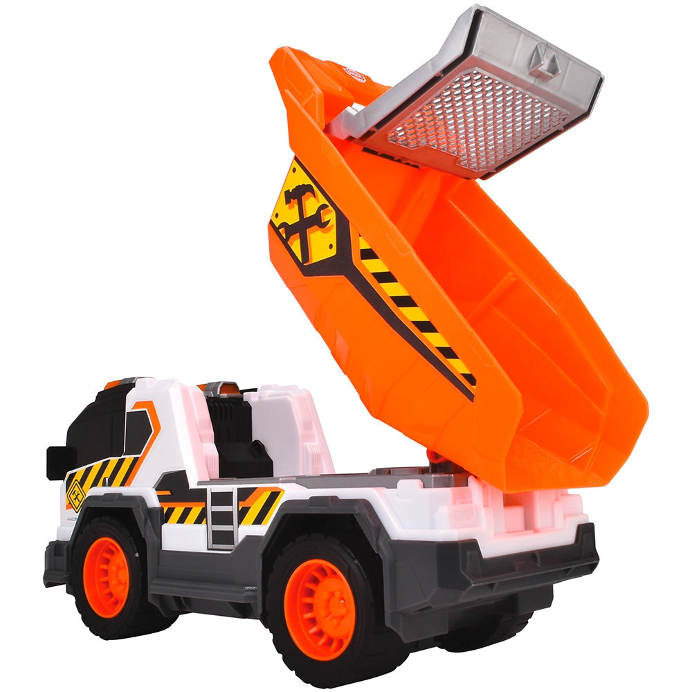 Camion de constructie Dickie Toys Dump Truck 30 cm cu lumini si sunete - gogobaby.ro