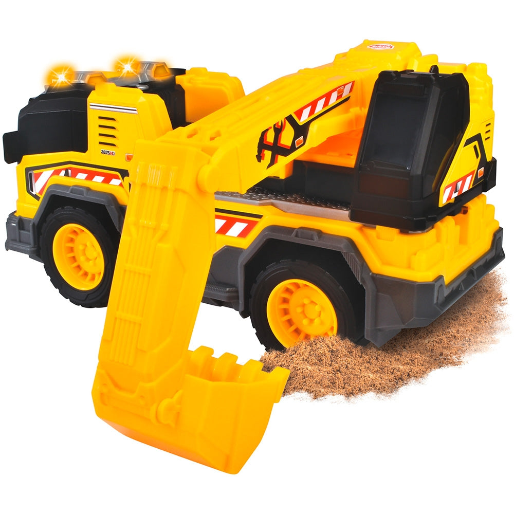 Camion excavator Dickie Toys Excavator Truck 30 cm cu lumini si sunete - gogobaby.ro