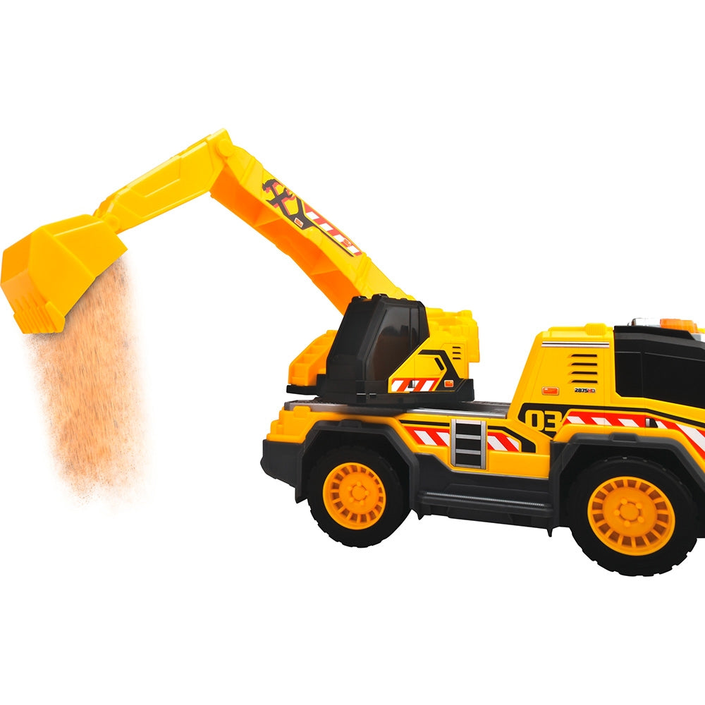 Camion excavator Dickie Toys Excavator Truck 30 cm cu lumini si sunete - gogobaby.ro