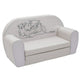Canapea extensibila, New Baby, Din spuma, Husa din bumbac certificat Oeko-Tex Standard 100, 42x78x35 cm, 9 luni-5 ani, Lion