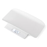Cantar electronic, Petite&Mars, 2 in 1, Multifunctional, Panou cu touch, Pentru bebelusi si adulti, Pana 180 kg, Alb
