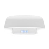 Cantar electronic, Petite&Mars, 2 in 1, Multifunctional, Panou cu touch, Pentru bebelusi si adulti, Pana 180 kg, Alb