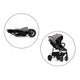 Carucior sport, Lionelo, Zoey, De la nastere, Cu accesorii, Cadru din aluminiu, 0- 15 kg, Conform cu standardul european de securitate EN1888-1, Gri