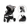 Carucior sport, Lionelo, Zoey, De la nastere, Cu accesorii, Cadru din aluminiu, 0- 15 kg, Conform cu standardul european de securitate EN1888-1, Gri